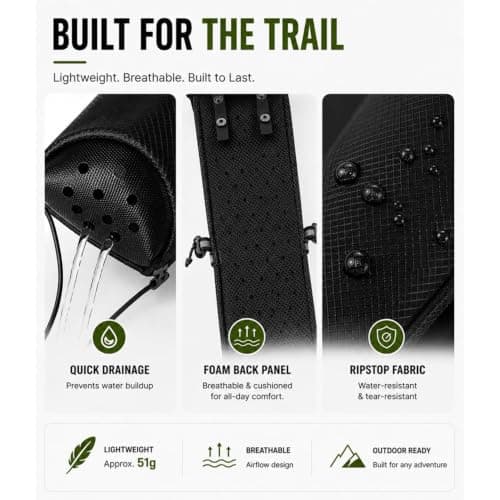 Zillesase Trekking Pole Quiver Carry Bag Compatible with Hydration Vests — view 2