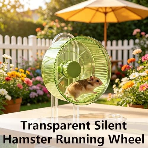 2-Piece Hamster Wheel and Water Bottle Set, Hamster Exercise Wheel with Pet Water Dispenser, Small Pet Cage Accessories for Running and Daily Hydration — view 5
