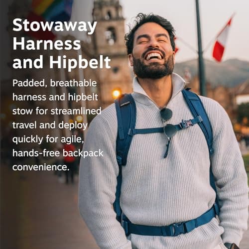 Osprey Farpoint Men's Travel Pack, 40L, Antique Blue — view 4