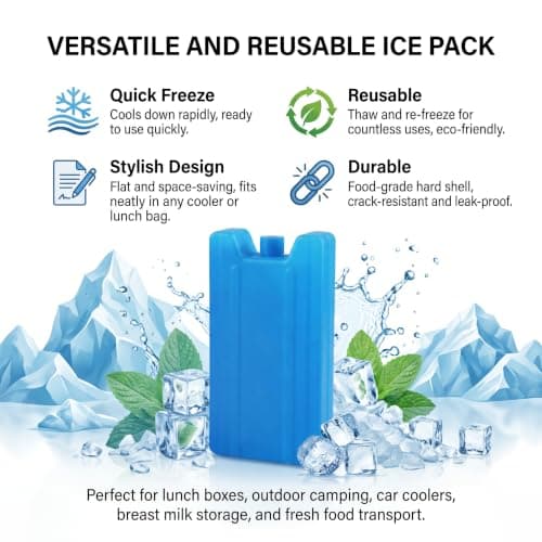 2 Pcs Secret Ice Pack Flasks with Funnel Support Rod, Secret Alcohol Concealer 350ml Leakproof Hidden Ice Pack Flasks Discreet Booze Smuggler Container for Festival Travel Drinks — view 5
