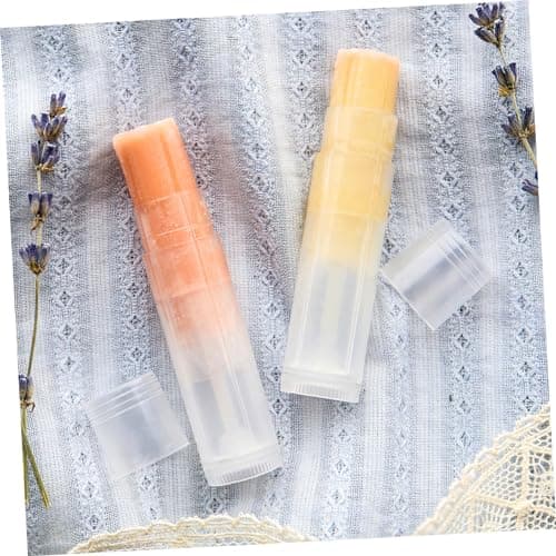 Empty Lip Balm Tubes 50pcs Plastic Push Wheel Refillable Mini Containers — view 3