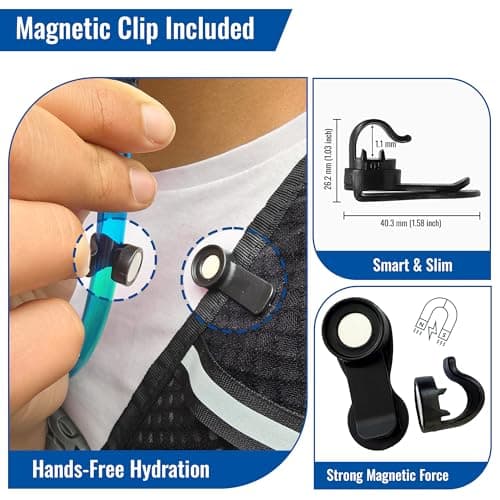 LYNXFIT Hydration Bladder 2L with Magnetic Tube Clip – BPA-Free, Odorless Water Bladder with Food-Grade TPU & Premium TPU Tube, Leakproof Hydration Pack Reservoir for Hiking, Running, Cycling, Camping — view 6