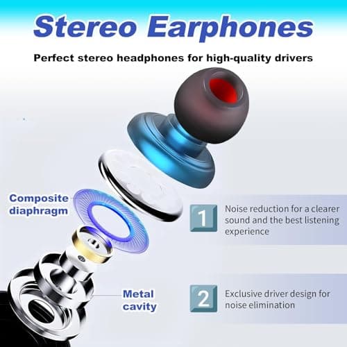 In-Ear Wired Noise Cancelling Headphones 4 Pairs Earphones with Microphone — view 5