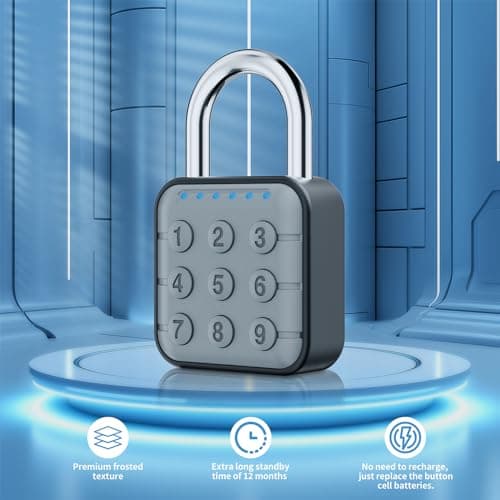 SURPN Digital Combination Lock, Gym Locker Lock Electronic Password Padlock — view 4