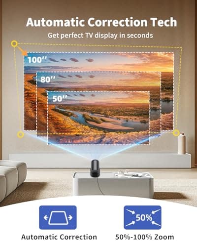 Yoton Projector for Bedroom Built-in Apps, 18000 Lumens, 4K/1080P Support — view 5