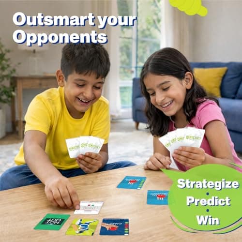 Binca Qwicket Cricket Card Game | Cricket Gifts for Boys, Men & Women | Fun Family Card Game for Kids & Teens Ages 7+ | 2 Player Travel Game | Gift for Cricket Lovers — view 4