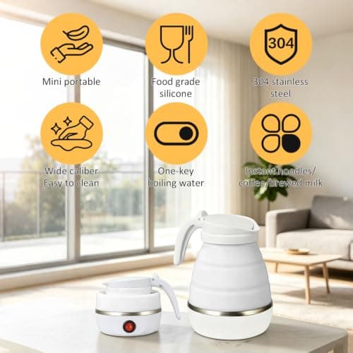 Travel Kettle Electric Foldable Camping Kettle Collapsible Kettle — view 2
