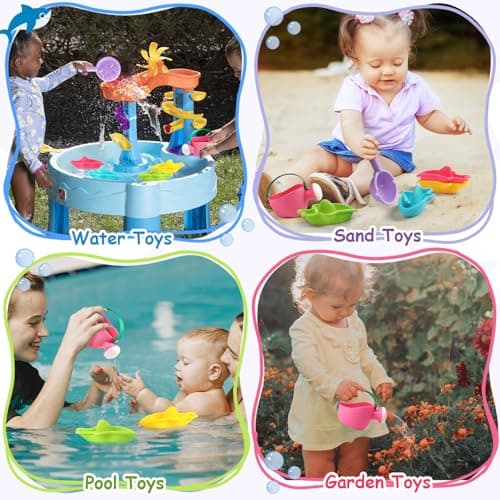 Baby Bath Toys for 1 2 3 Year Olds Toddler, Mould Free Water Play Toys 6PCS — view 4