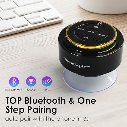 Xleader Pro Shower Speaker (Upgraded) Certified IPX7 Waterproof Bluetooth — view 3