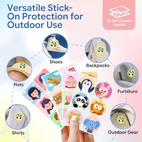 360 Pack Mosquito Repellent Stickers, Insect Repellent Patches for Kids & Adults, Natural Bug Repellent Stickers for Camping, Hiking, Travel & Outdoor Protection — view 3