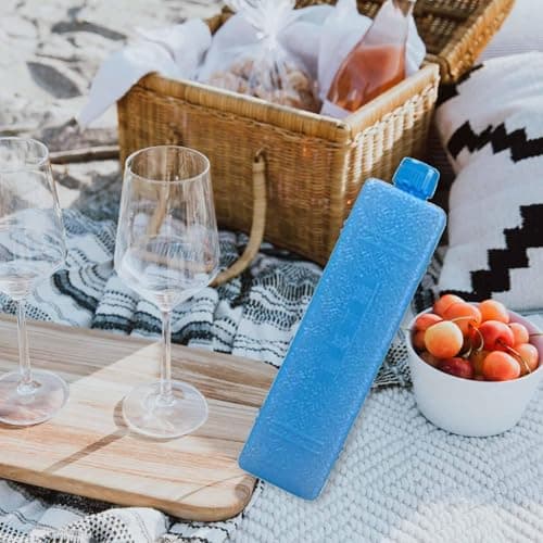10 Packs For Cool Box - 16x4cm Air Conditioner Ice Packs, Reusable Cooler Ice PacksFor Air Conditioner, Long Lasting Freezer Blocks For Cooler Bag, Portable Ices Boxes For Camping Picnic Travel Beach — view 2