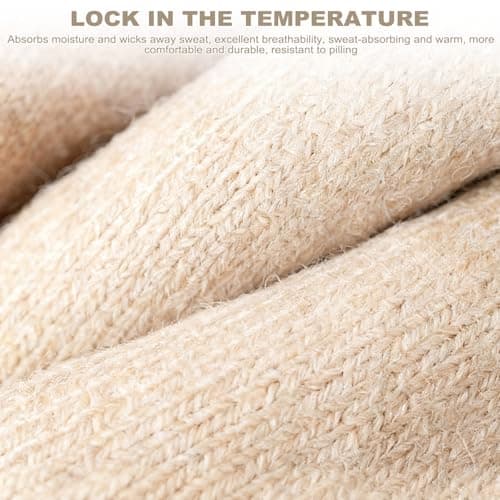 Cjytdkj Thermal Socks, 6 Pairs Soft Hiking Socks, Multicolour — view 4