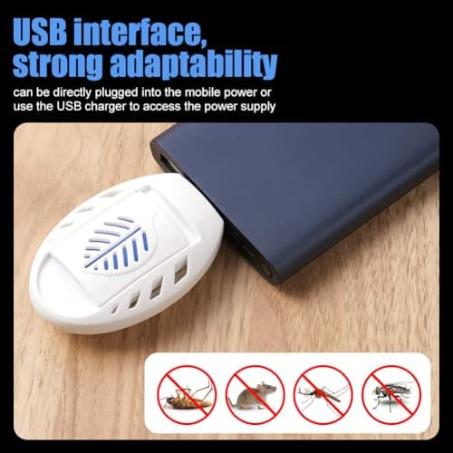 AOOWU USB Mosquito Repellent Plug In Mosquito Killer, Indoor Insect Repellent with 30 Mosquito Repellent Tablets, Mosquito Killer, Summer Sleep Insect repellent — view 5