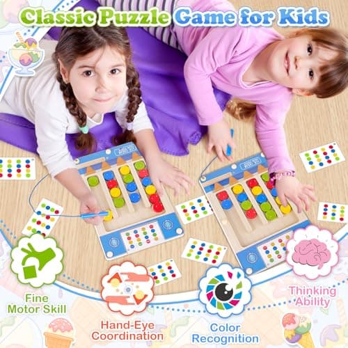 Magnetic Maze: Montessori Wooden Puzzle Toys for 3-4-5-6 Year Old Boy Gifts — view 4
