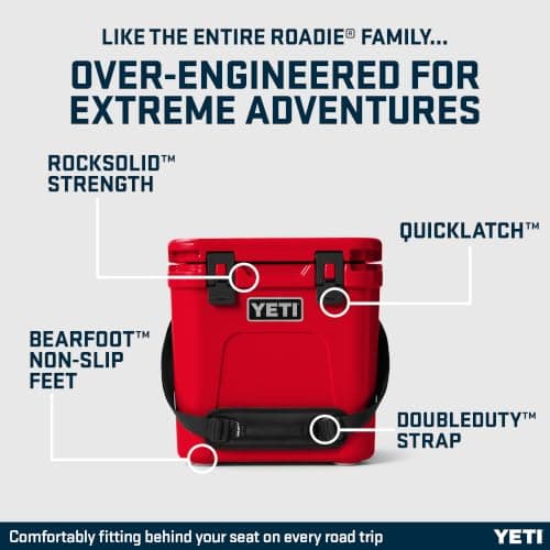YETI Roadie 24 Cool Box, Rescue Red — view 3