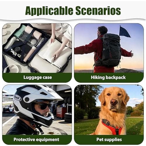hankousi Pack of 4 Black Metal Ladder Lock Buckles, 25mm Inner Diameter Backpack Replacement Buckles, Heavy-Duty Webbing Adjuster Clips for Backpacks, Luggage Straps & Seat Belts — view 5