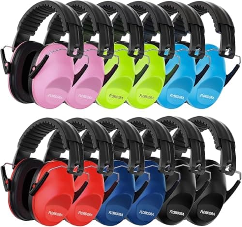 Floriogra 12 Pack Ear Defenders Children SNR 28dB for Autism Children