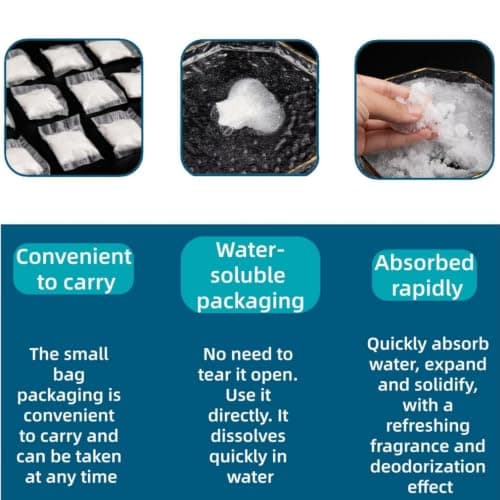 18Pcs Portable Toilet Gel Bags with Absorbent Powder & Crystals — view 3