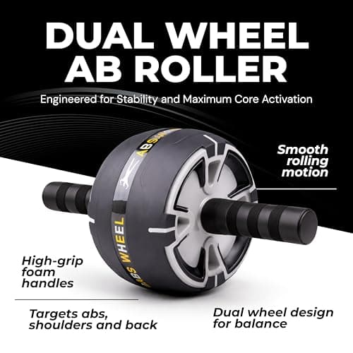 Home Gym Fitness Kit With Ab Wheel, Push Up Bars, Resistance Bands, Skipping Rope & Hand Gripper — view 5