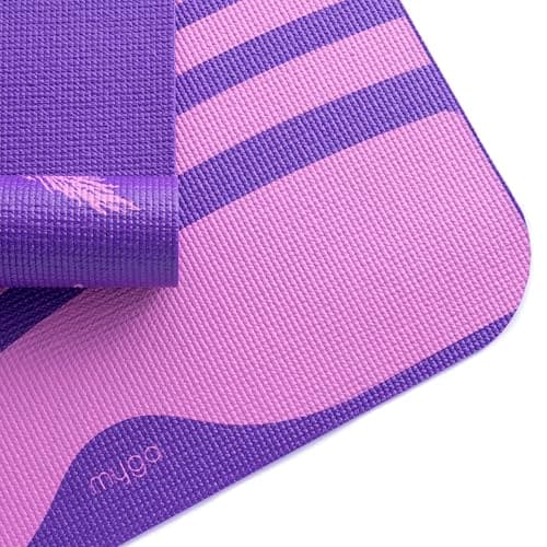 Myga Silk Print Kids Yoga Mat - Non-Slip for Childrens Fitness & Mindfulness - Lightweight, Non-Toxic & Easy Clean Play Mat for Girls & Boys - Unicorn Dreamcatcher — view 3