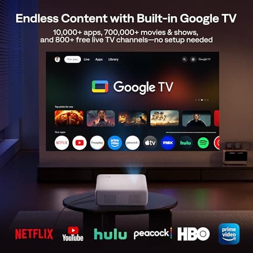 Aurzen EAZZE D1G Official Google TV 4K Supported Smart Projector — view 2