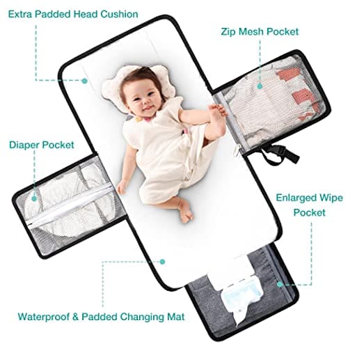 Lekebaby Portable Nappy Changing Mat Travel Baby Change Mat — view 3