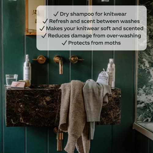 Knitwear Mist Lavender and Thyme | Hated By Moths, Refresh, Scent & Soften| Spray onto Wool Cashmere Mohair Angora & Mixed Yarn Knitwear | Natural Ingredients Vegan Biodegradable Made in Britain — view 3
