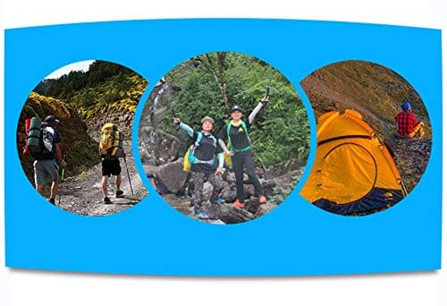 Nordic Walking Trekking Poles, Lightweight Adjustable Unisex, for Hiking, Trekking, Camping, Traveling, Climbing, 1 Pair, Gold — view 3