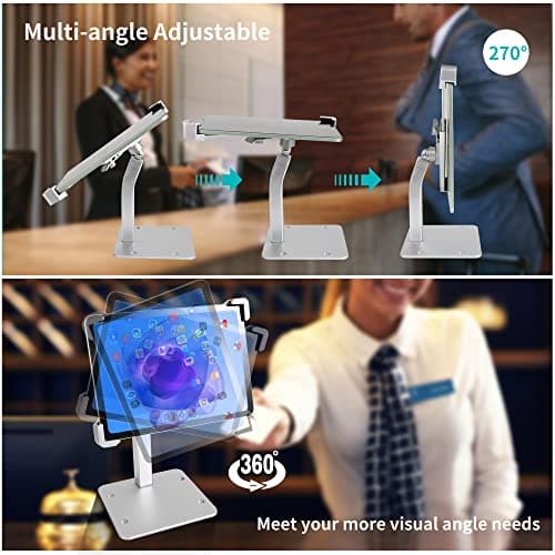 Oilcan Anti Theft Tablet Stand, Desk iPad Security Holder with Lock — view 3