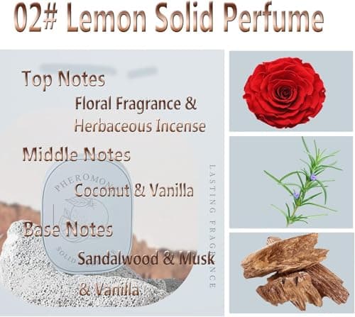 3PCS Solid Balm Sets Solid Perfume Fressia Lemon Cedar Solid Ointment Portable Pocket Balm Perfume Perfect for Travel Use Natural Fragrance Perfume for Men and Women — view 4