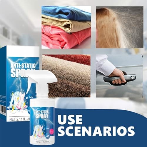 2pcs Anti Static Spray for Clothes,Wrinkle Release Spray & Fabric Spray,Anti-Crease Decrease S/pray,Long Lasting Antistatic Cloth/es Sp/ray,Natural Static Cling Remover,Reduce Static Cling for Clothes — view 4