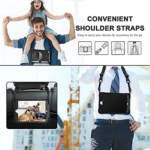 Gerutek Shockproof Case for iPad Mini 5/ Min 4 7.9 inch 2019/2015, Black — view 5
