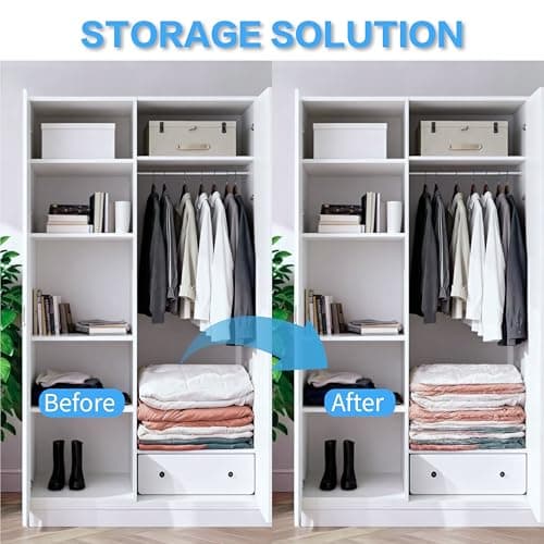 Requisite Needs Vacuum Storage Bags, 9 Pack Space Saver Compression Bags with Durable Protective Seal, 3 Sizes (40x60cm, 50x60cm, 60x80cm), Waterproof Reusable for Clothes, Bedding — view 6
