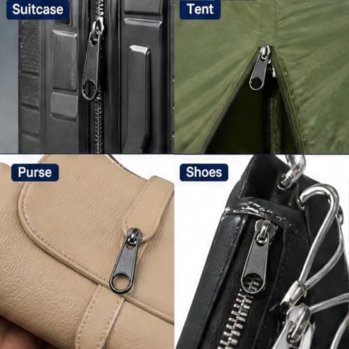 85pcs Zip Repair Kit Zipper Repair Kit with Pliers Zipper Pull Replacement Zipper Pulls Universal Zip Puller Repair Kit UK for Clothes Bags Tents Luggage — view 5