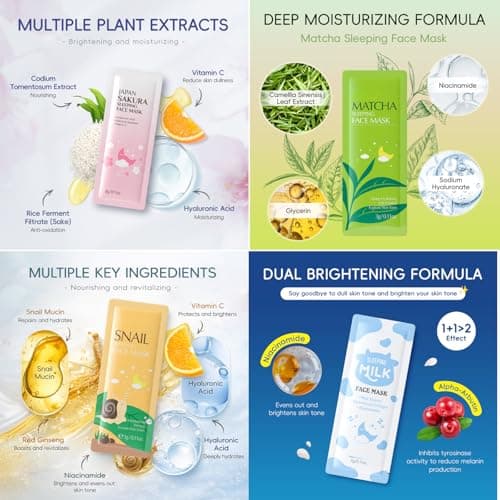 Face Masks,Face Mask Skincare Set,24 Pcs Pamper Gifts for Women — view 4