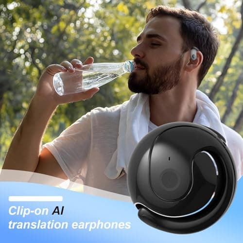 Professional AI Translation Earbuds, Smart Wireless Translating Earphones with Real-Time Language Translator for Travel, Family, Chinese New Year, Valentines Day — view 3