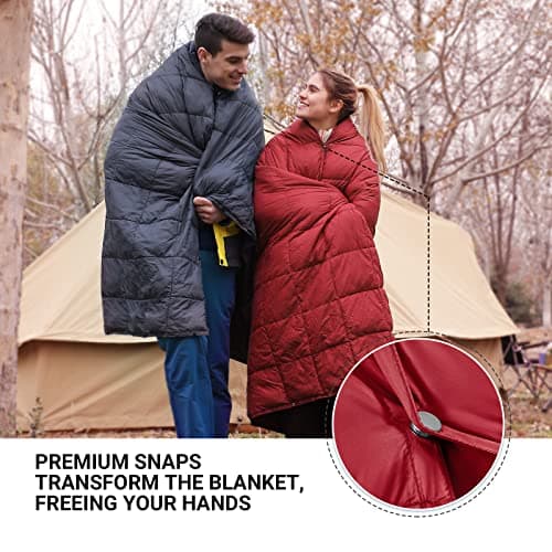 KingCamp Camping Blanket, Lightweight Warm Multifunctional, 200×144cm — view 2