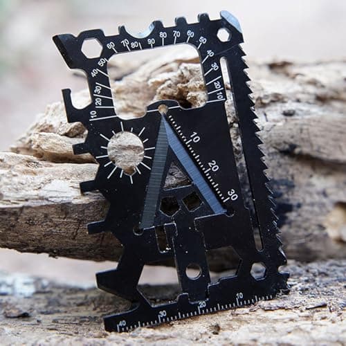 GMBYLBY 18 in 1 Stainless Steels Multitool Card Credit Sized Wallet Multitool for Hiking Camping and Emergencies Situation Stainless Steels Credit Sized Portable Tool — view 4