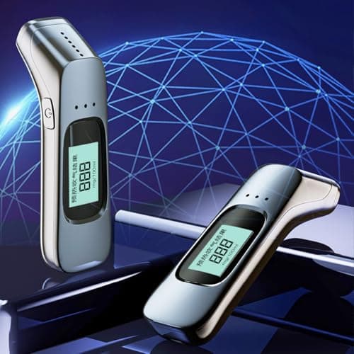 QUXVUIS Lightweight Portable Breathalyzer Tester For Adults Circular Professional With Battery With Accessory For Unisex Digital — view 6