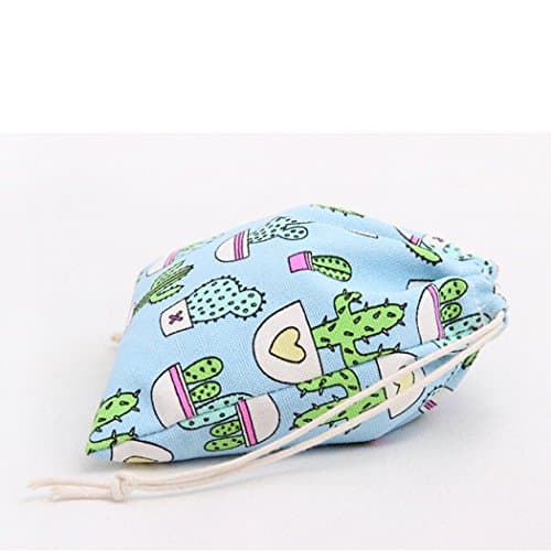 Amoyie Canvas Drawstring Bag 3pcs, Kids Storage Bag, Fabric Organiser Pouch — view 5