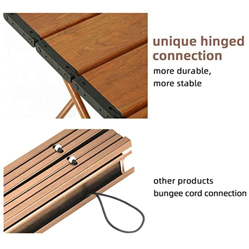 ROCK CLOUD Aluminum Ultralight Folding Camp Table for Camping, Hiking, Backpacking, Picnic, Beach, Indoor Use — view 4