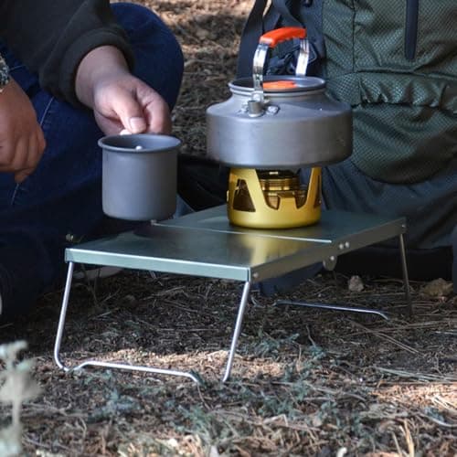 Space saving table, small camping table Bag included — view 3