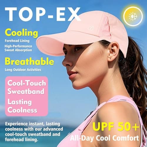 TOP-EX Womens Cooling High Ponytail Cap Grey S/M — view 5