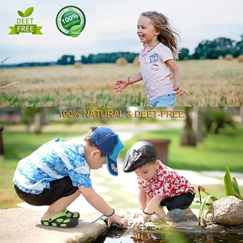Mosquito Repellent Bracelet 12 Pack, Adjustable Leather Deet-Free Natural Insect Mosquito Bands for Kids Adult Outdoor Camping Fishing Traveling — view 6