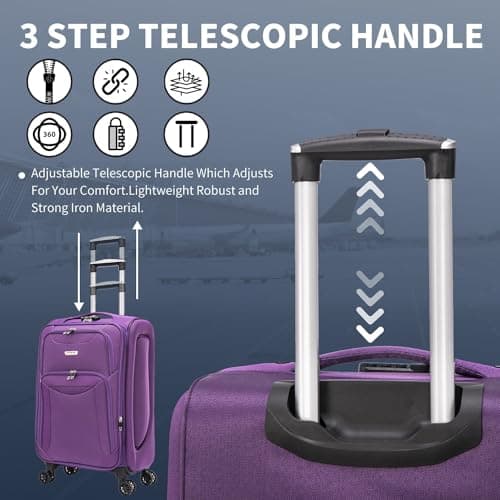 29" Large Super Lightweight 4 Wheel Suitcase Luggage Expandable With Wheels — view 5