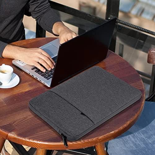 Chelory 15.6 Inch Laptop Sleeve for 16 Inch MacBook Pro Max, Laptop Case for 15.6 16 Inch Notebook Ultrabook Computer Shockproof Protective Cover Water Resistant Bag Carrying Case, Dark Gray — view 6