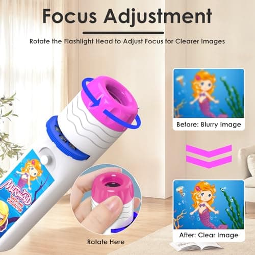 Pup Go Mermaid Torch and Projector for Kids, Mermaid Toys for Girls 4-6 — view 6