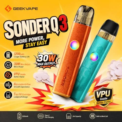 Geekvape Sonder Q3 Vape Kit - No Nicotine (Beat Navy) — view 2