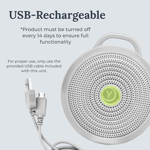 Yogasleep Hushh Portable White Noise Sound Machine for Baby, 3 Soothing Natural Sounds with Volume Control, Compact Size, Noise Canceling for Sleep Aid, Office Privacy, & Meditation, Registry Gift — view 5