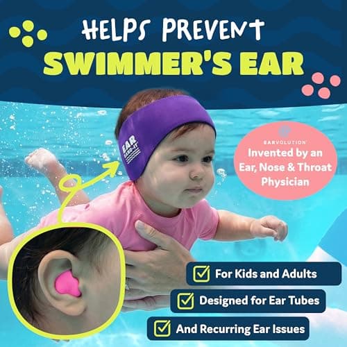 Putty Buddies Super Soft Comfortable Original Swimming Earplugs for Kids (Block Water) 3-Pair Red/Blue/Yellow — view 2